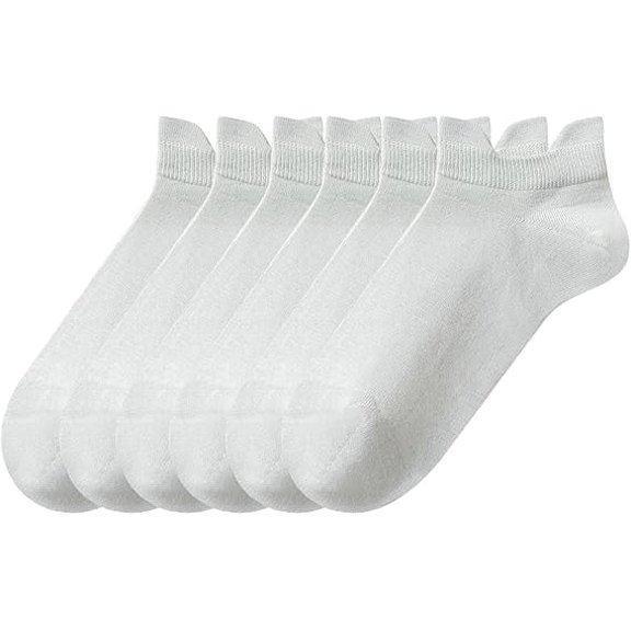 Sookeceks 6 Pair Ankle Socks for Women, Cushioned Low Cut Socks Womens Casual Socks With Heel Tab Size 5-14