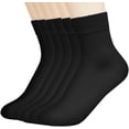 thumbnail image 1 of Sookeceks 6 Pair Womens Thin Cotton Crew Socks,Soft Breathable Lightweight Socks Above Ankle Socks for Casual Workout Size 5-9, 1 of 6