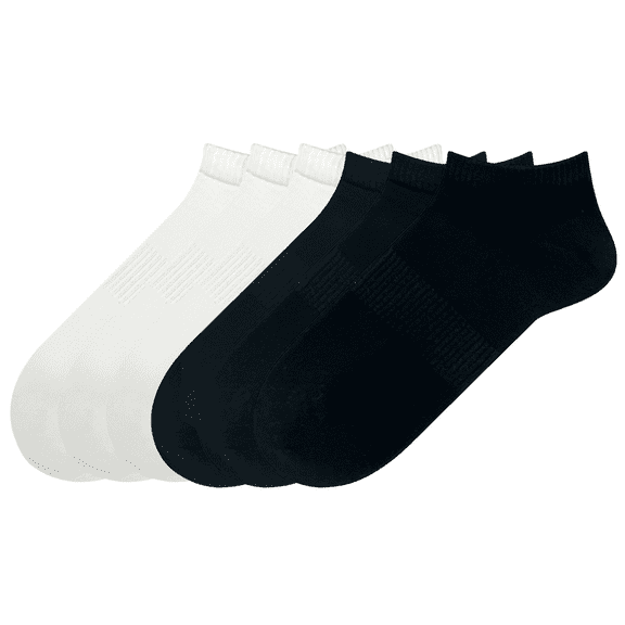 Sookeceks 6 Pairs Ankle Socks for Men Breathable Cotton Socks Anti Slip Low Cut Soft Casual Socks Size 7-11