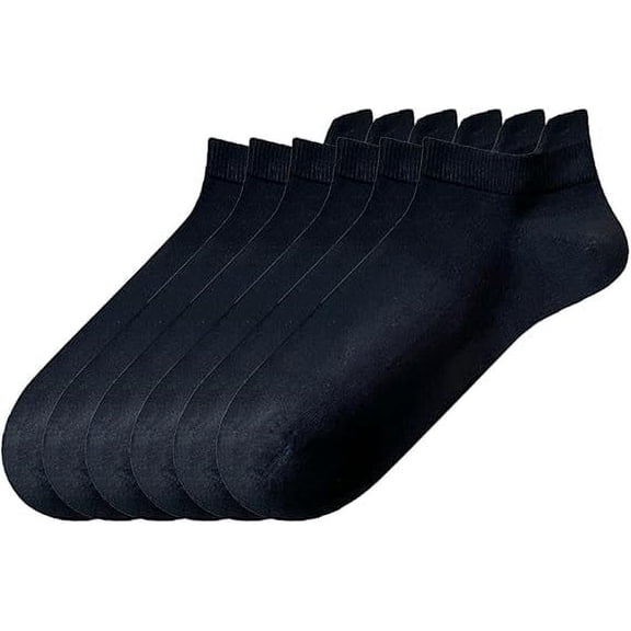 Sookeceks 6 Pairs Ankle Socks for Men, Cushioned Low Cut Casual Socks Mens Ankle Socks With Heel Tab Size 7-11