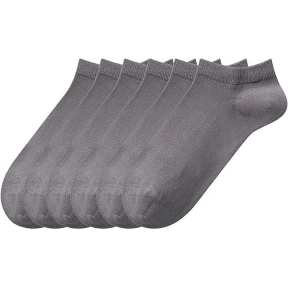 Sookeceks 6 Pairs Ankle Socks for Men Non Slip Cotton Socks Low Cut Thin Socks Classic Casual Socks Size 7-11