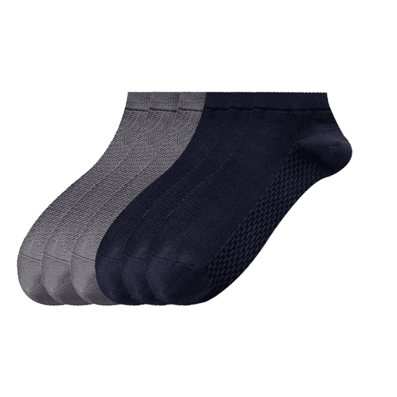 Sookeceks 6 Pairs Ankle Socks for Men Soft Breathable Mesh Cotton Socks Low Cut Soft Casual Socks Size 7-21