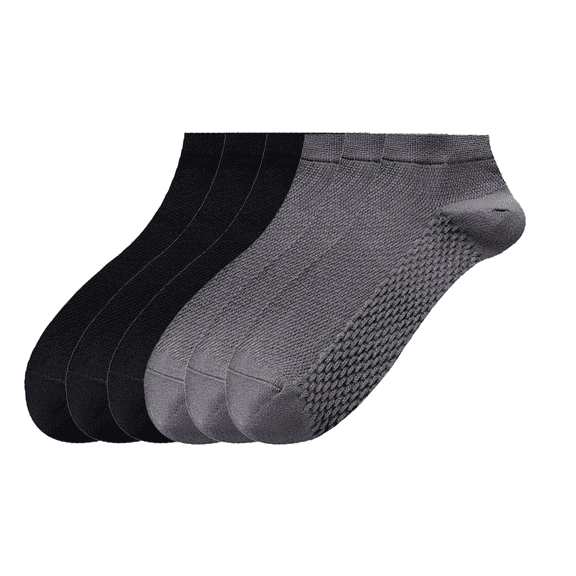 Sookeceks 6 Pairs Ankle Socks for Men Soft Breathable Mesh Cotton Socks Low Cut Soft Casual Socks Size 7-23