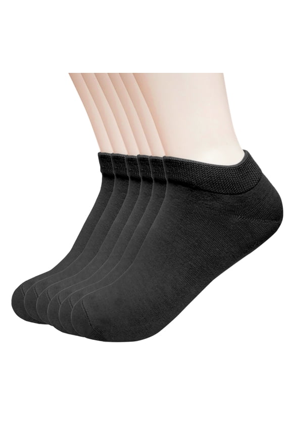 6 Pairs Ankle Socks for Women Breathable Cotton Socks Anti Slip Low Cut Soft Casual Socks