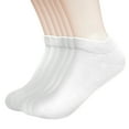 thumbnail image 1 of Sookeceks 6 Pairs Ankle Socks for Women Breathable Cotton Socks Anti Slip Low Cut Soft Casual Socks, 1 of 7