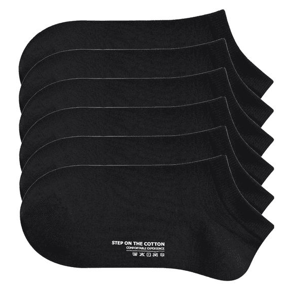 Sookeceks 6 Pairs Ankle Socks for Women, Cushioned Low Cut Casual Socks Womens Invisible Ankle Socks Size 5-9