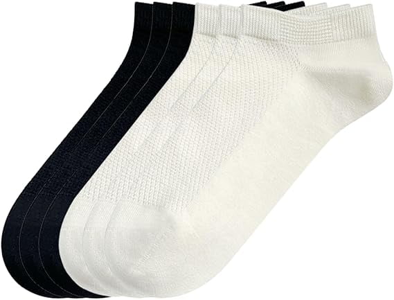 Sookeceks 6 Pairs Ankle Socks for Women, Womens Casual Mesh Low Cut Socks Size 5-9