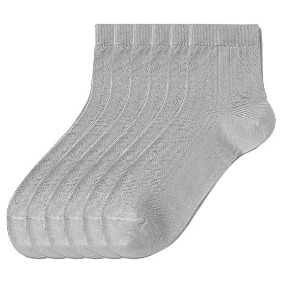 Sookeceks 6 Pairs Bamboo Crew Socks for Men Bamboo Viscose Breathable Dress Socks For Men, Casual Comfort Size 7-11