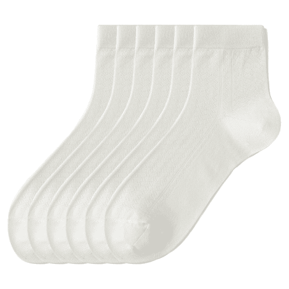 Sookeceks 6 Pairs Bamboo Crew Socks for Men Bamboo Viscose Breathable Dress Socks For Men, Casual Comfort Size 7-11