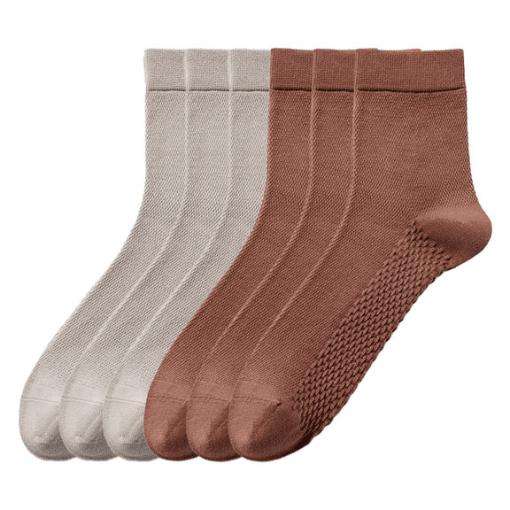 Sookeceks 6 Pairs Cotton Crew Sock for Men, Soft Breathable Lightweight Mens Socks for Casual Size 7-11