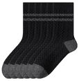 thumbnail image 1 of Sookeceks 6 Pairs Cotton Crew Socks for Mens, Soft Jacquard Socks for Casual Thick Warm Socks Size 7-11, 1 of 7