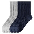 thumbnail image 1 of Sookeceks 6 Pairs Cotton Crew Socks for Mens, Soft Jacquard for Casual Thick Warm Socks Size 7-11, 1 of 7