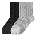 thumbnail image 1 of Sookeceks 6 Pairs Cotton Crew Socks for Mens, Soft Jacquard for Casual Thick Warm Socks Size 7-11, 1 of 7