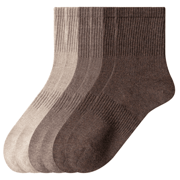 Sookeceks 6 Pairs Cotton Crew Socks for Women, Casual Breathable Soft Calf Socks for Girls and Ladies Socks Size 5-9