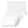 thumbnail image 1 of Sookeceks 6 Pairs Cotton Crew Socks for Women, Soft Autumn Winter Socks Trouser Socks Womens for Casual Dress Size 5-9, 1 of 7