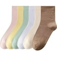 thumbnail image 1 of Sookeceks 6 Pairs Cotton Crew Socks for Women, Soft Spring and Autumn Socks Above Ankle Socks for Casual Dress Size 5-9, 1 of 7