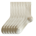 thumbnail image 1 of Sookeceks 6 Pairs Cotton Crew Socks for Womens, Soft Jacquard Socks for Casual Thick Warm Socks Size 5-9, 1 of 7