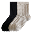 thumbnail image 1 of Sookeceks 6 Pairs Cotton Crew Socks for Womens, Soft Jacquard Socks for Casual Thick Warm Socks Size 5-9, 1 of 7