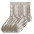 thumbnail image 1 of Sookeceks 6 Pairs Cotton Crew Socks for Womens, Soft Jacquard Socks for Casual Thick Warm Socks Size 5-9, 1 of 7
