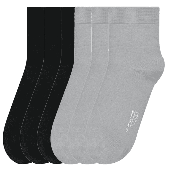 Sookeceks 6 Pairs Crew Socks for Men, Soft Breathable Socks Antimicrobial Socks for Casual Business Size 7-11