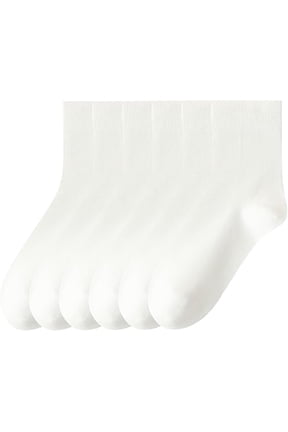 6 Pairs Mulberry Silk Crew Socks for Women, Soft Spring Autumn Trouser Socks for Casual Dress Size 5-9