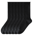 thumbnail image 1 of Sookeceks 6 Pairs Summer Cotton Crew Socks for Women, Soft Womens Trouser Socks for Casual Dress Size 5-9, 1 of 7