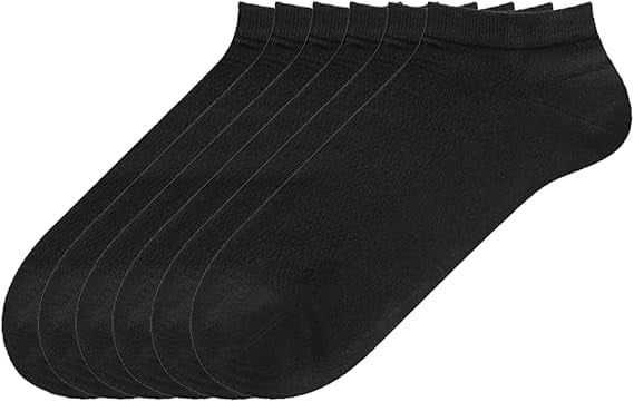 Sookeceks 6 Pairs Thin Ankle Socks for Men Breathable Mulberry Silk Socks Mesh Low Cut Soft Casual Socks Size 7-11