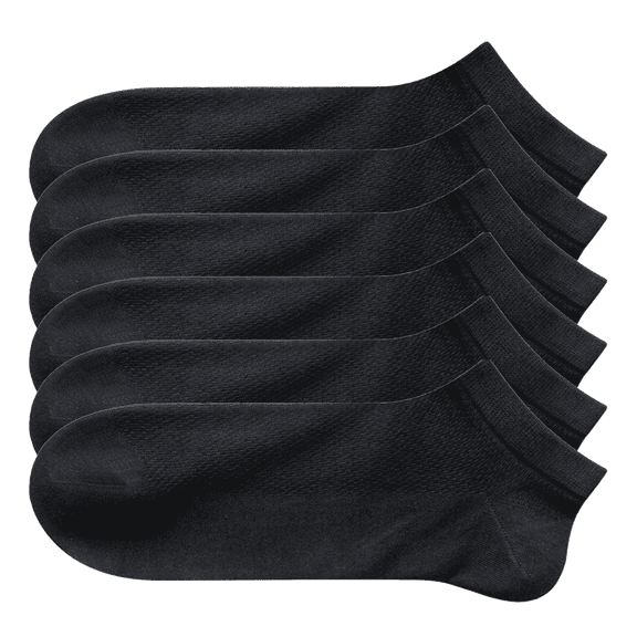 Sookeceks 6 Pairs Thin Ankle Socks for Men Mesh Breathable Cotton Socks Anti Slip Low Cut Soft Casual Socks Size 7-11