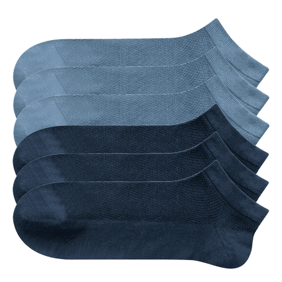 Sookeceks 6 Pairs Thin Ankle Socks for Men Mesh Breathable Cotton Socks Anti Slip Low Cut Soft Casual Socks Size 7-11