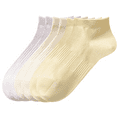 thumbnail image 1 of Sookeceks 6 Pairs Thin Ankle Socks for Women Breathable Cotton Anti Slip Low Cut Soft Casual Socks Size 5-9, 1 of 7