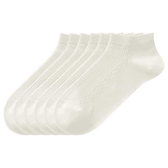 Sookeceks 6 Pairs Thin Ankle Socks for Women Breathable Mulberry Silk Mesh Low Cut Soft Casual Socks Size 5-9