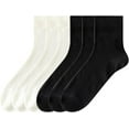 thumbnail image 1 of Sookeceks 6 Pairs Thin Cotton Crew Socks for Women, Soft Breathable Socks Above Ankle Socks for Casual Size 5-9, 1 of 8