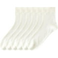 thumbnail image 1 of Sookeceks 6 Pairs Thin Cotton Crew Socks for Women, Soft Breathable Socks Above Ankle Socks for Casual Size 5-9, 1 of 8