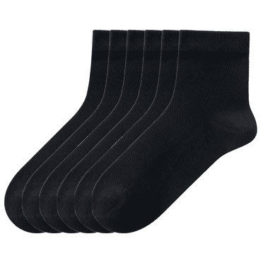 Sookeceks 6 Pairs Thin Crew Socks for Men, Soft Breathable Lightweight Socks Above Ankle Socks for Casual Size 7-11