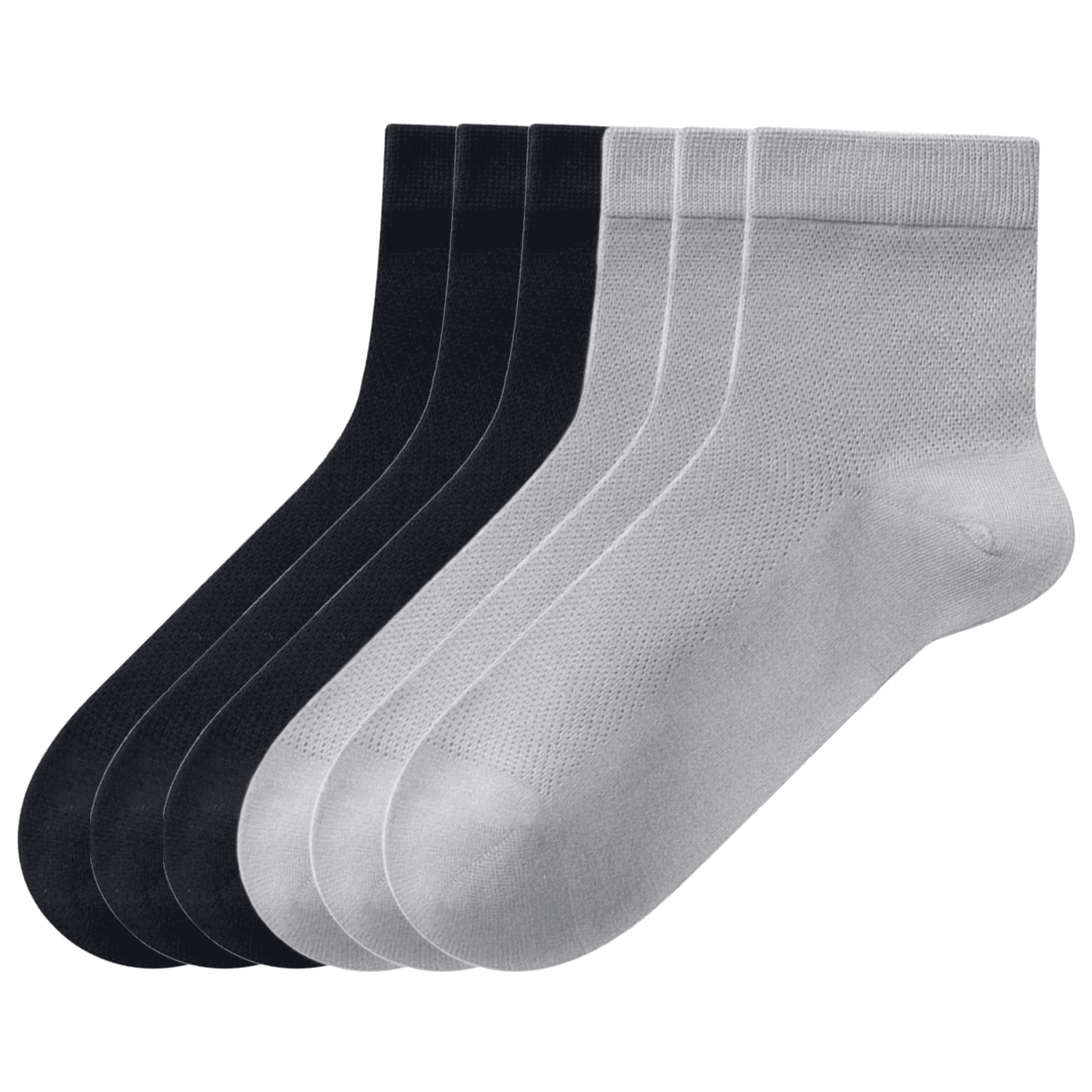 Sookeceks 6 Pairs Thin Crew Socks for Men, Soft Breathable Lightweight Socks Above Ankle Socks for Casual Size 7-11