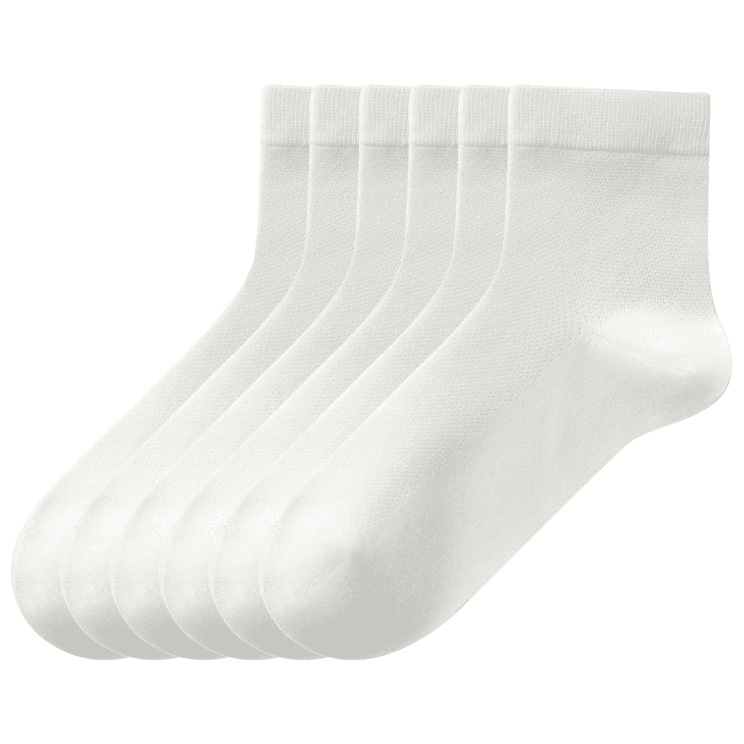 Sookeceks 6 Pairs Thin Crew Socks for Men, Soft Breathable Lightweight Socks Above Ankle Socks for Casual Size 7-11
