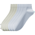 thumbnail image 1 of Sookeceks 6 Pairs Thin Modal Ankle Socks for Mens, Soft Breathable Lightweight Ankle Socks for Casual Size 7-11, 1 of 6