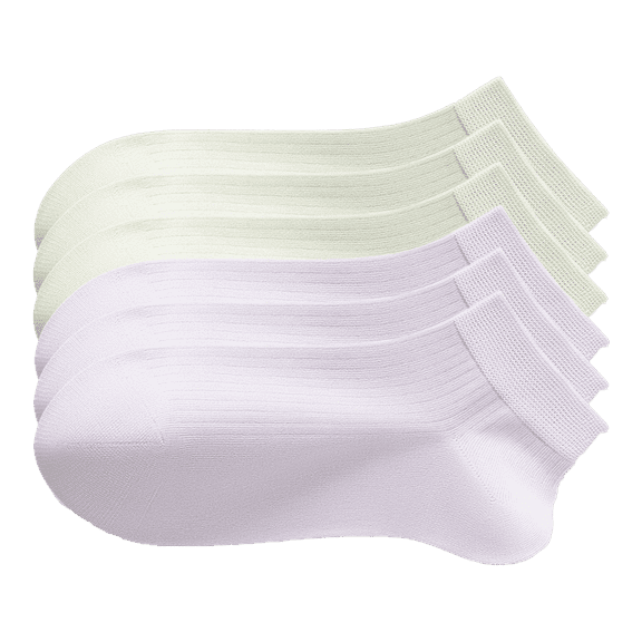 Sookeceks 6 Pairs Thin Modal Ankle Socks for Womens, Soft Breathable Lightweight Ankle Socks for Casual Size 5-9