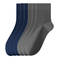 thumbnail image 1 of Sookeceks 6 Pairs Thin Modal Crew Socks for Mens, Soft Breathable Lightweight Trouser Socks for Casual Size 7-11, 1 of 5
