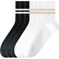 thumbnail image 1 of Sookeceks 6 Pairs Women Cotton Crew Socks, Casual Socks Breathable Soft Calf Socks for Girls and Ladies Socks Size 5-9, 1 of 8
