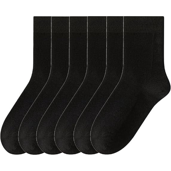 Sookeceks 6 Pairs Wool Crew Socks for Women, Casual with Warm Acrylic Self-heating Socks for Girls and Ladies Socks Size 5-9