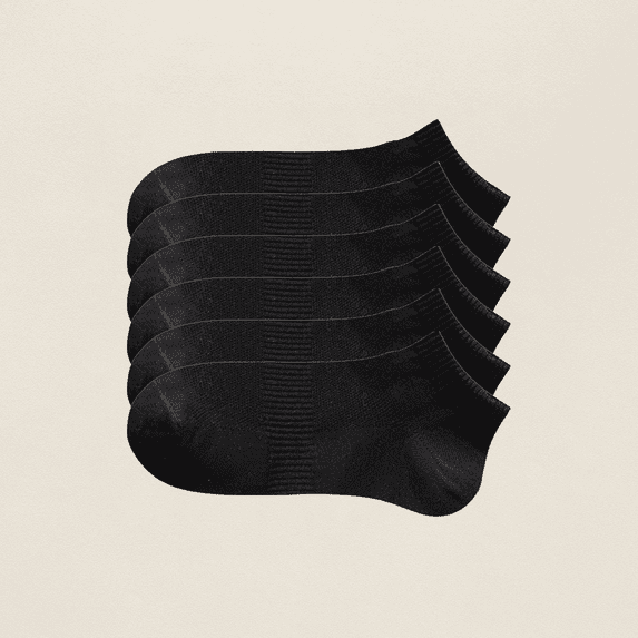 Sookeceks Ankle Socks for Mens 6 Pairs Bamboo Rayon Breathable Sports Low Cut Thin Size 7-11