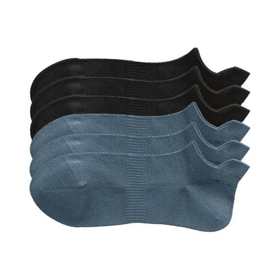 Sookeceks Ankle Socks for Mens, 6 Pairs Bamboo Rayon Breathable Sports Low Cut Thin Size 7-11