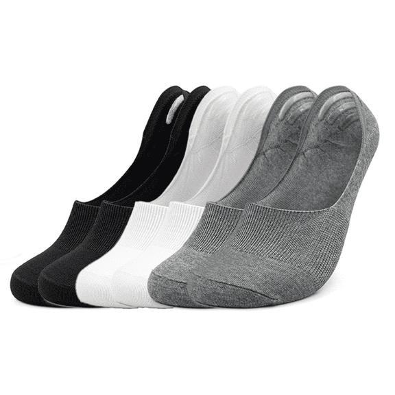 Sookeceks Socks for Women 6 Pack Invisible Low Cut Socks Non Slip Short Socks Size 5-8/8-10