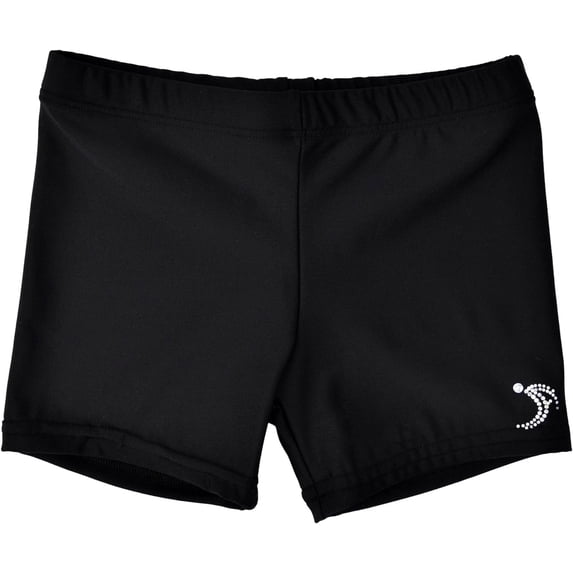 Sookie Active Premium Micro Nylon Spandex Youth Shorts (Youth 10-12) BLACK
