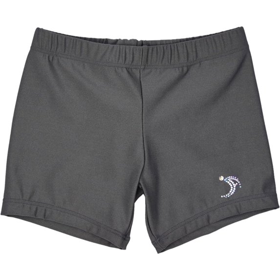 Sookie Active Premium Micro Nylon Spandex Youth Shorts (Youth 8-10) CHARCOAL