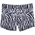 thumbnail image 1 of Sookie Active Premium Micro Nylon Spandex Youth Shorts (Youth 8-10) ZEBRA, 1 of 2