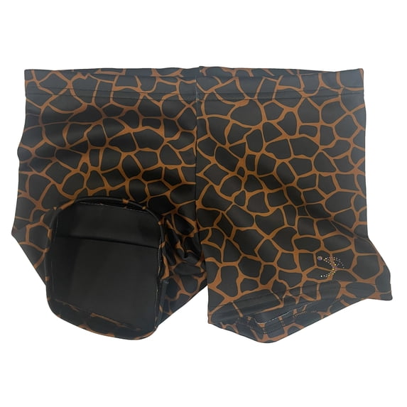 Sookie Active Premium Micro Softer Spandex Youth Shorts (Youth 8-10) GIRAFFE