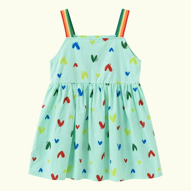 Sookity Baby Girl Clothes 69 Months Infant Girls Midi Dresses Rainbow