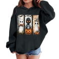thumbnail image 1 of Sookity Girls Halloween Crewneck Sweatshirts Ghost Graphic Pullover Tops Kids Cute Funny Clothes Long Sleeve Shirt Black,5 Years Boys Gifts, 1 of 6
